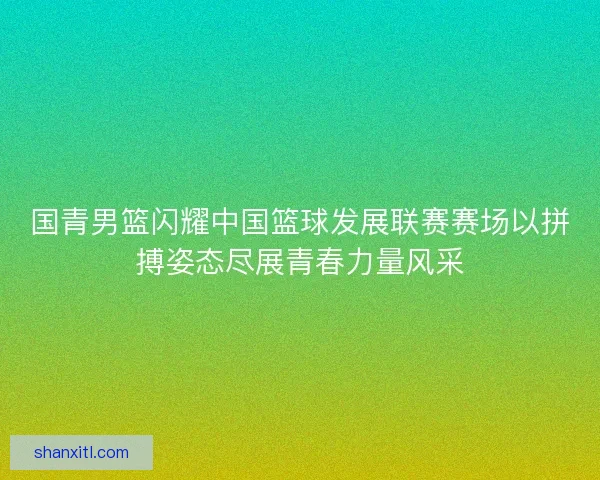 国青男篮闪耀中国篮球发展联赛赛场以拼搏姿态尽展青春力量风采